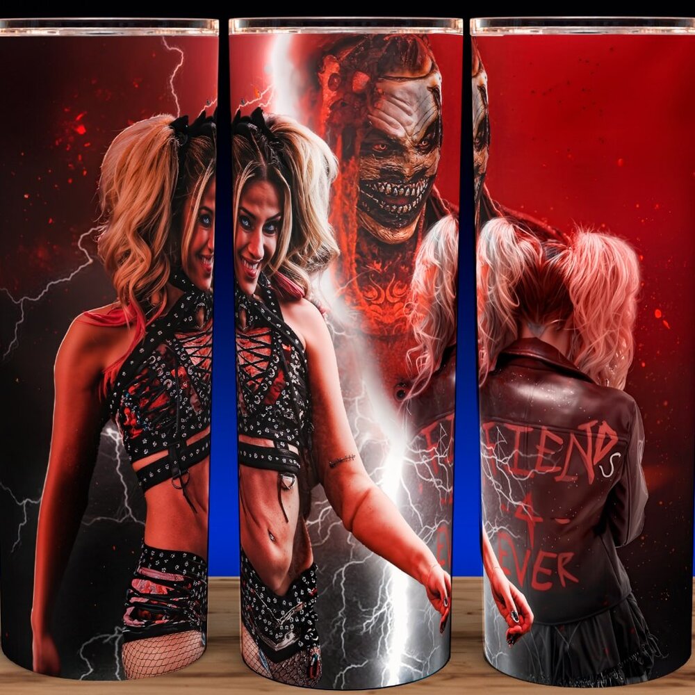 Alexa Bliss and The Fiend Friends 4 Ever Wrestling Cup Mug Tumbler 20oz